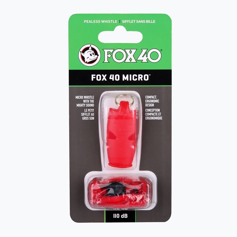 Fox 40 Micro Safety red síp zsinórral 2