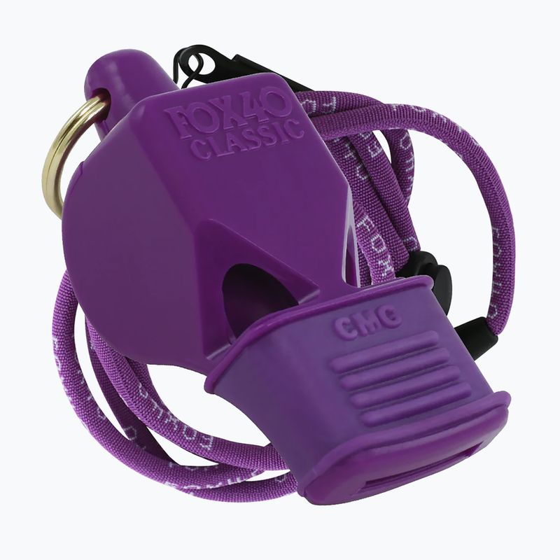 Síp zsinórral Fox 40 Classic CMG Safety lila 9603