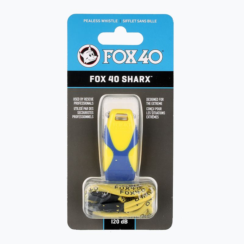 Fox 40 Sharx Safety yellow/blue síp zsinórral 3