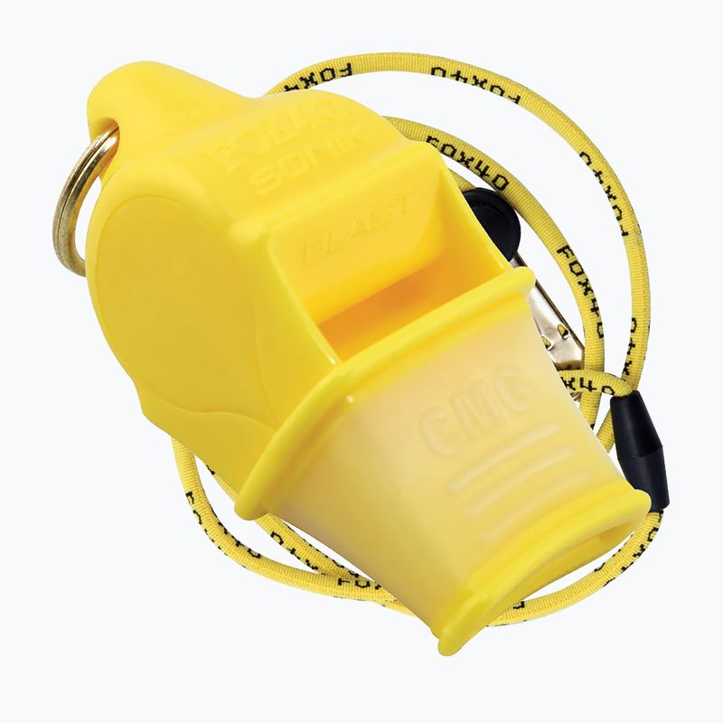 Síp húrral Fox 40 Sonik Blast CMG sárga 9203