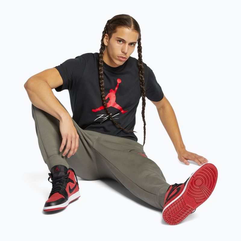 Férfi póló Jordan Jumpman Flight black/gym red 4