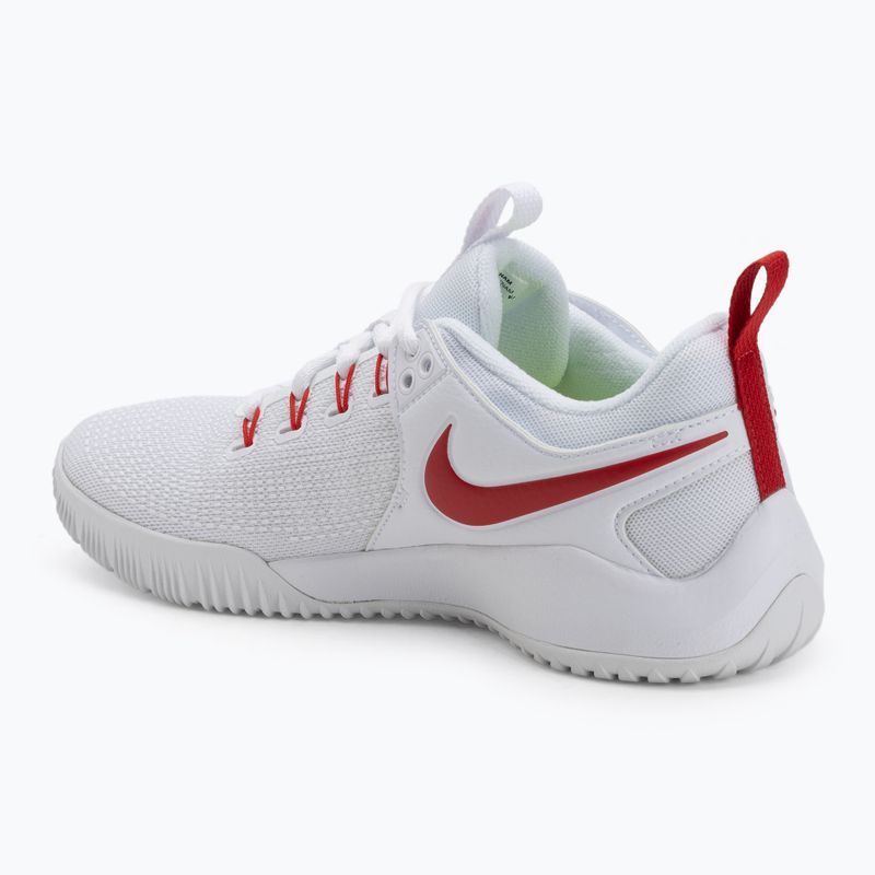 Női röplabdacipő Nike Air Zoom Hyperace 2 white/university red 3
