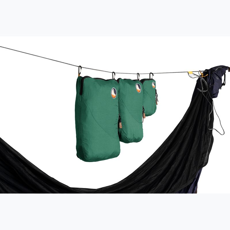 Szerokie etui na akcesoria Ticket To The Moon Travel Cube Set 3 pcs. petrol green 2