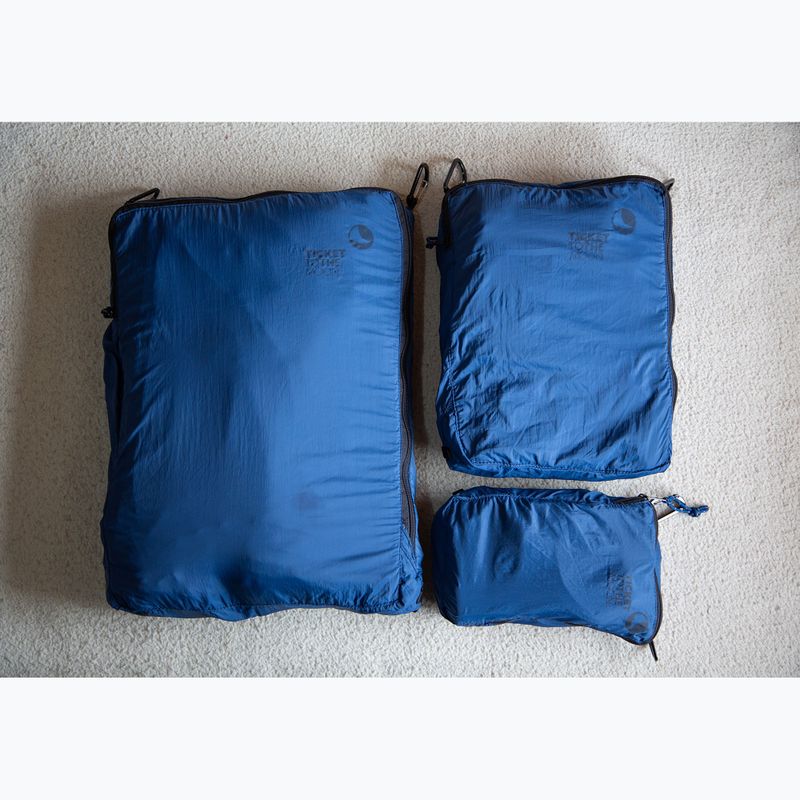 Szerokie etui na akcesoria Ticket To The Moon Travel Cube Set 3 pcs. lightest blue/blue 3