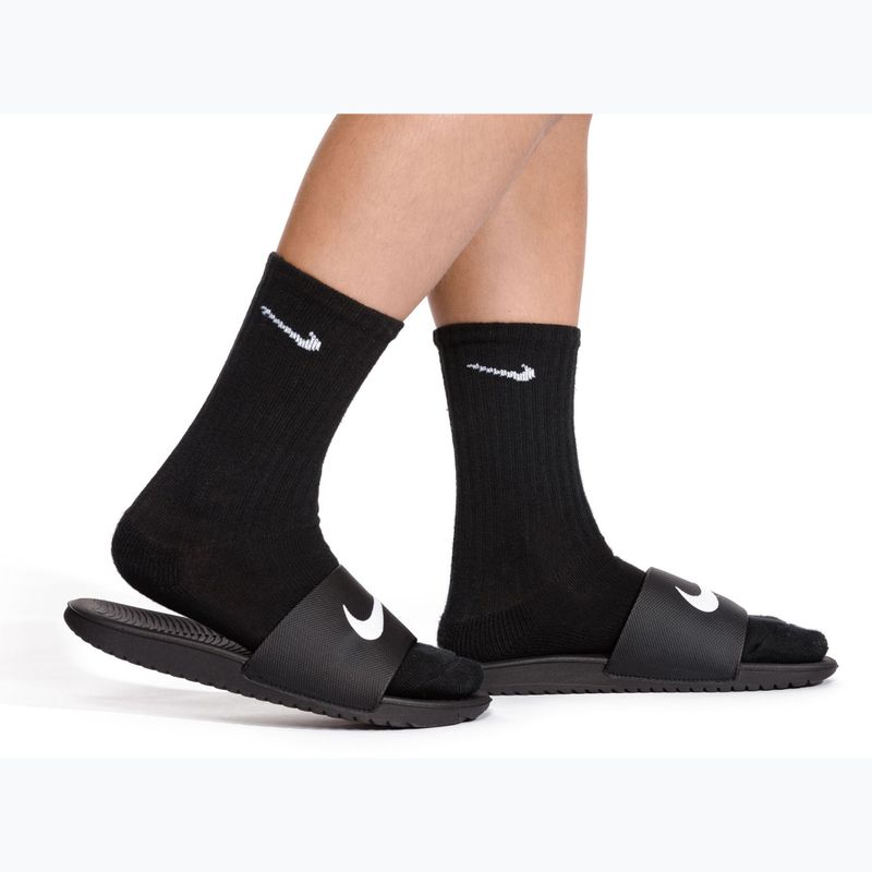 Gyerek papucsok Nike Kawa black/white 7