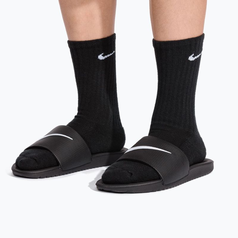 Gyerek papucsok Nike Kawa black/white 9