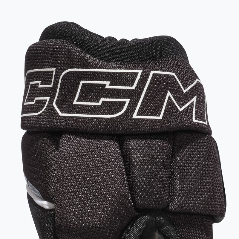 Gyerek jégkorong kesztyűk CCM Next YT Gloves black/white 5