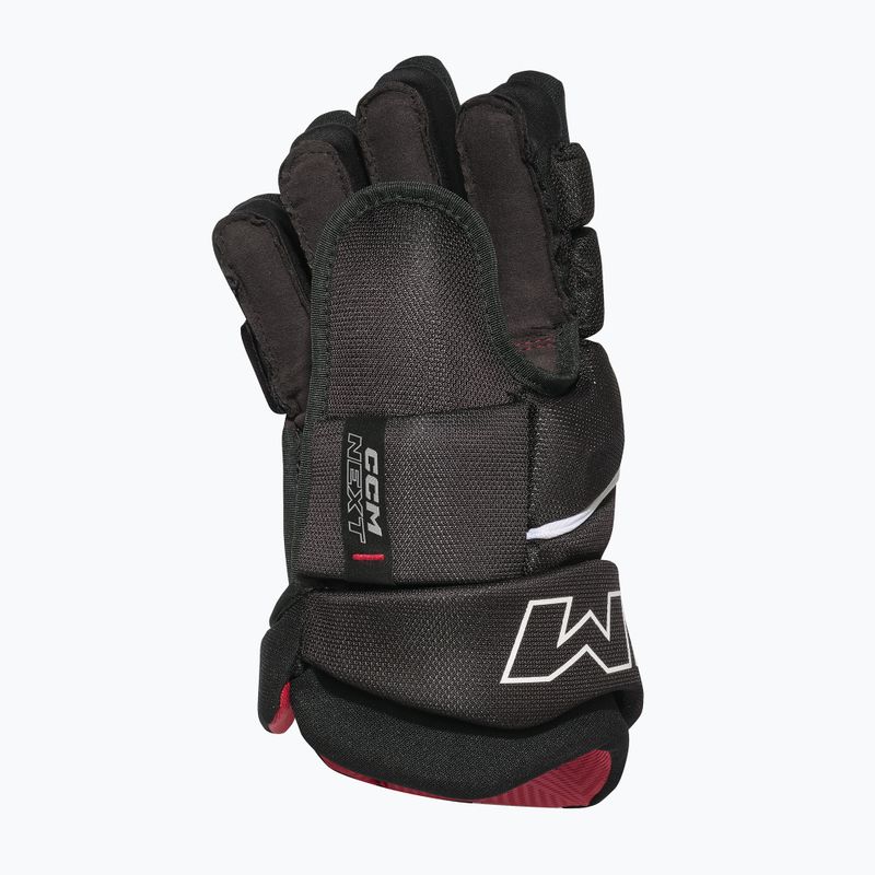 Jégkorongkesztyűk CCM Next SR Gloves black/white 2