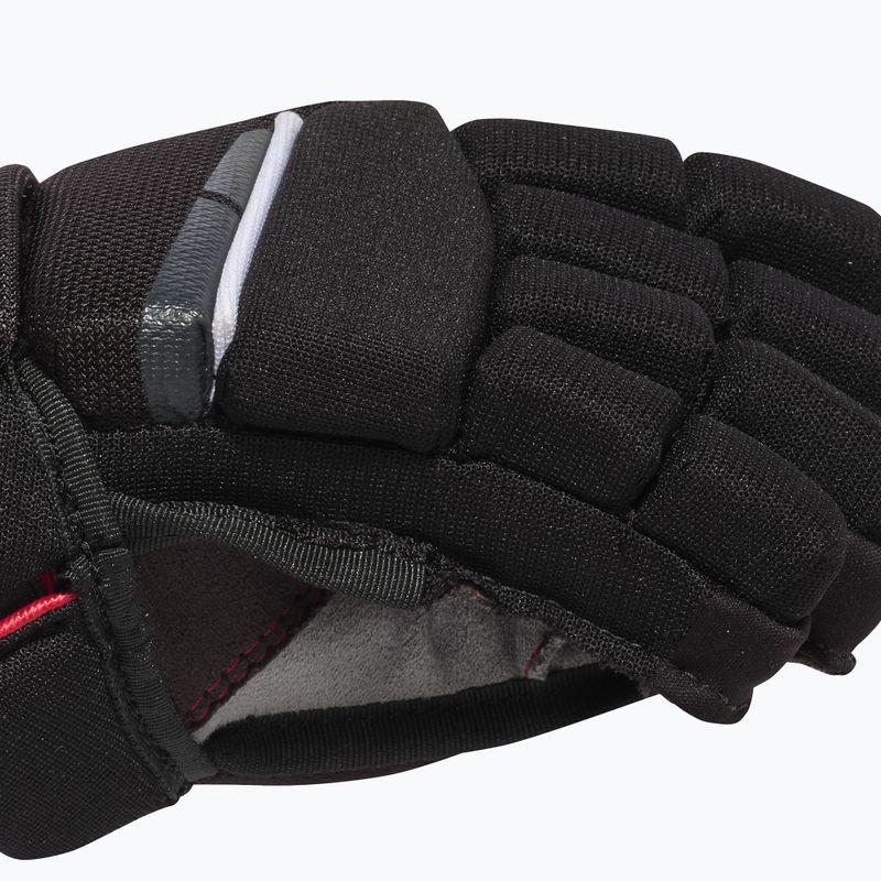 Gyerek jégkorong kesztyűk CCM Next JR Gloves black/white 4