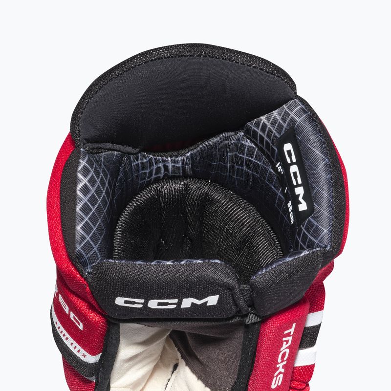 Jégkorongkesztyűk CCM Tacks XR80 SR Gloves black/red/white 4