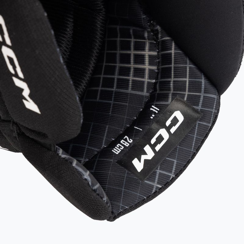 Gyerek jégkorong kesztyűk CCM Tacks XR80 JR Gloves black/white 7