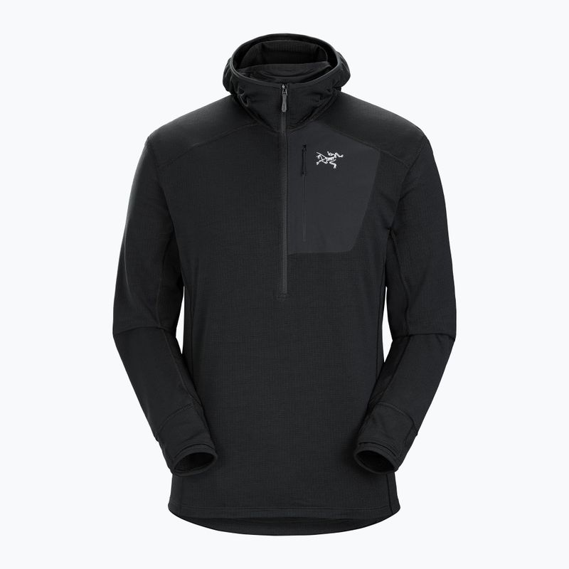 Férfi Arc'teryx Delta 1/2 Zip Hoody fleece pulóver fekete 29664