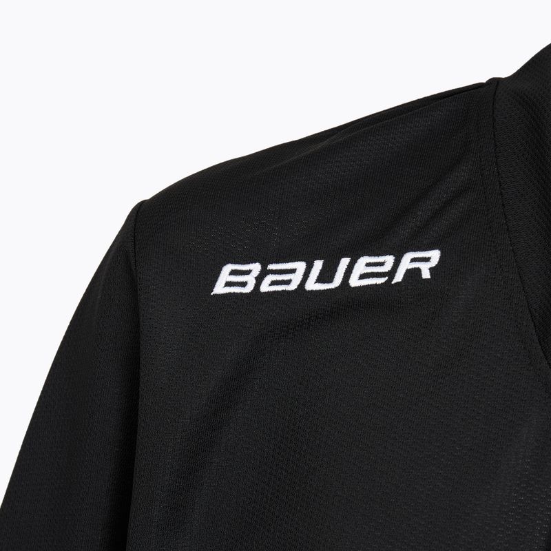 Gyerek hosszú ujjú jégkorong mez Bauer Flex Practice Jersey Jr black 3