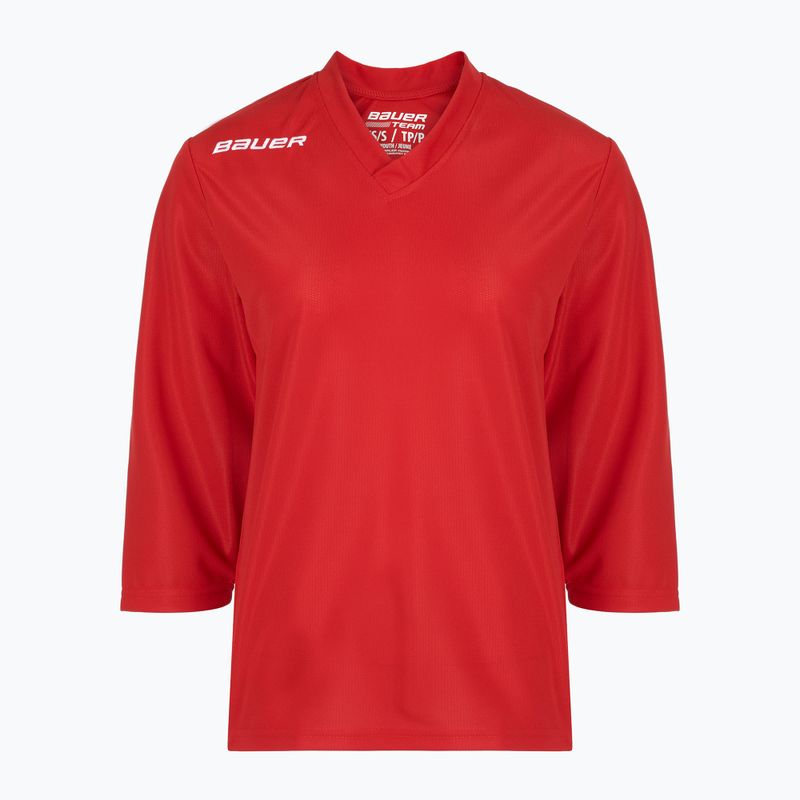 Gyerek jégkorong hosszú ujjú Bauer Flex Practice Jersey Jr red