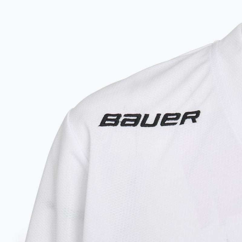 Gyerek hosszú ujjú jégkorong edzésmez Bauer Flex Practice Jersey Jr white 3