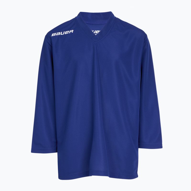 Gyerek hosszú ujjú jégkorong edzésmez Bauer Flex Practice Jersey Jr white