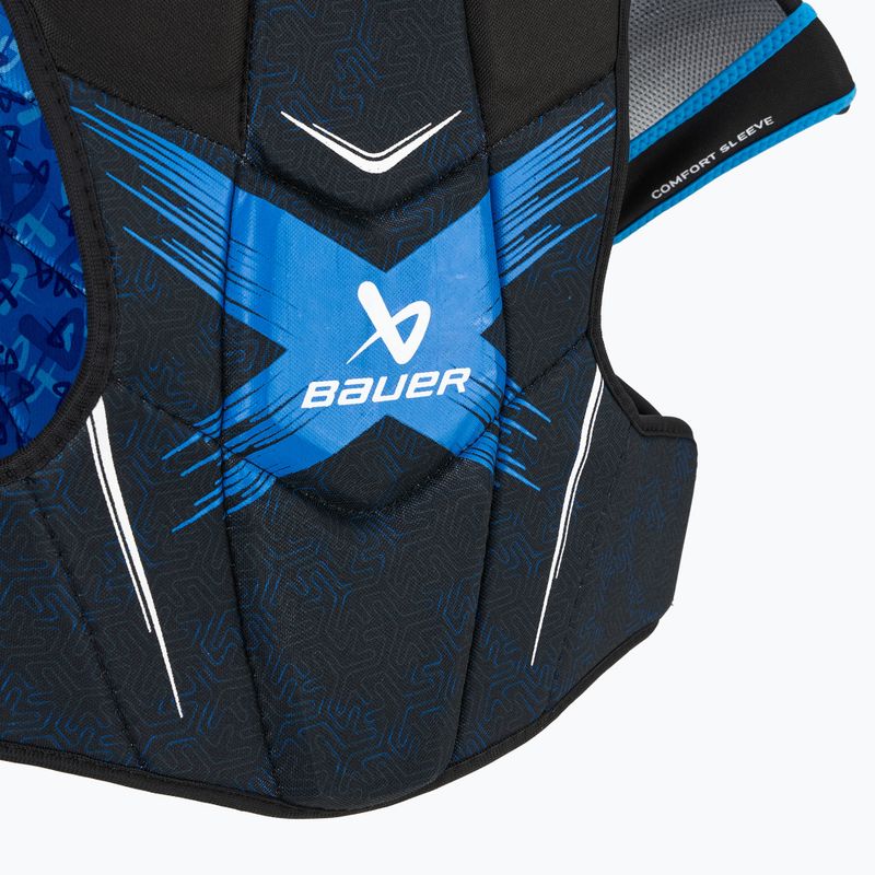Jégkorong vállvédők Bauer X Shoulder Pad Int black/blue 5