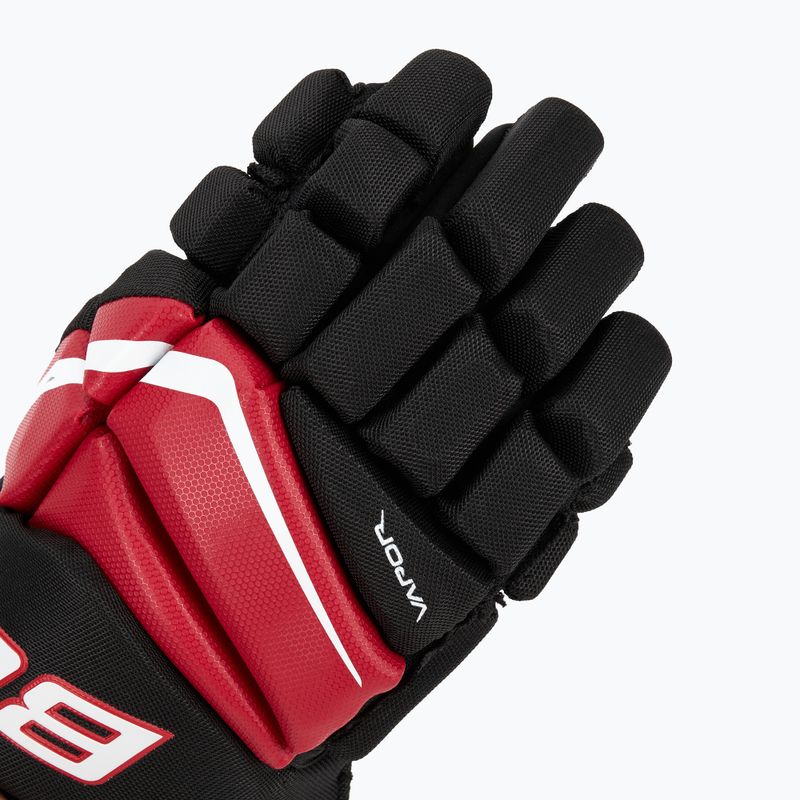 Gyerek jégkorongkesztyű Bauer Vapor Fly40 Jr black/red 5