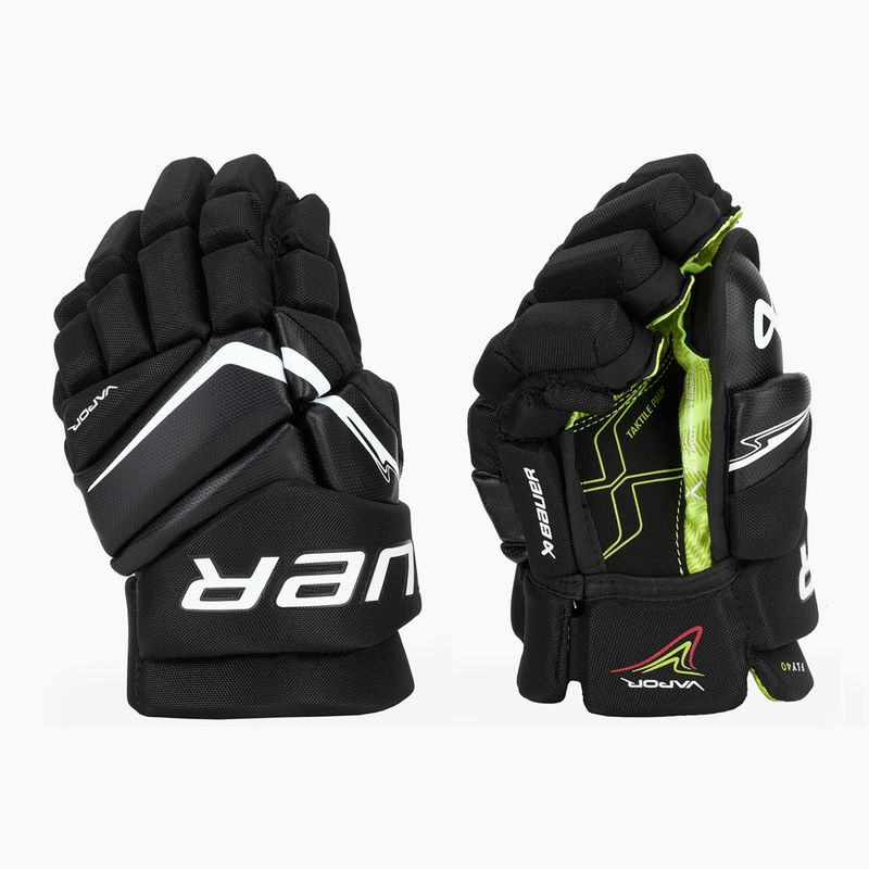 Gyerek jégkorong kesztyű Bauer Vapor Fly40 Jr black/white