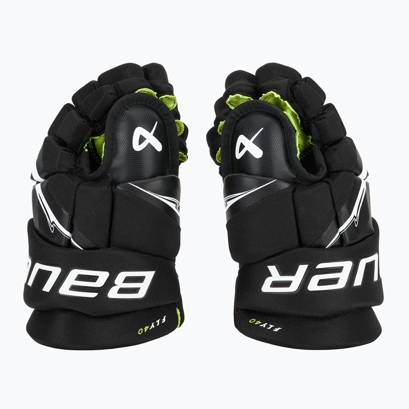 Gyerek jégkorong kesztyű Bauer Vapor Fly40 Jr black/white 4
