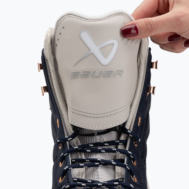 Gyerek jégkorcsolya Bauer Radiant Heated Jr white/black 12