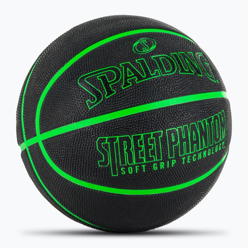 Spalding Phantom kosárlabda fekete/zöld 6-os méret 2