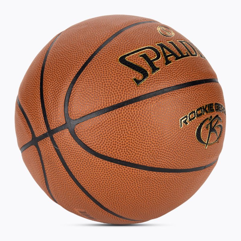 Spalding Rookie Gear Leather kosárlabda narancssárga méret 5 2