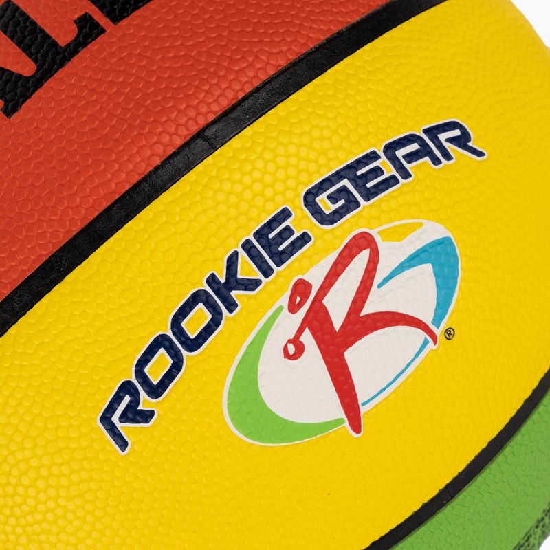 Spalding Rookie Gear Leather többszínű kosárlabda 5. méret 3