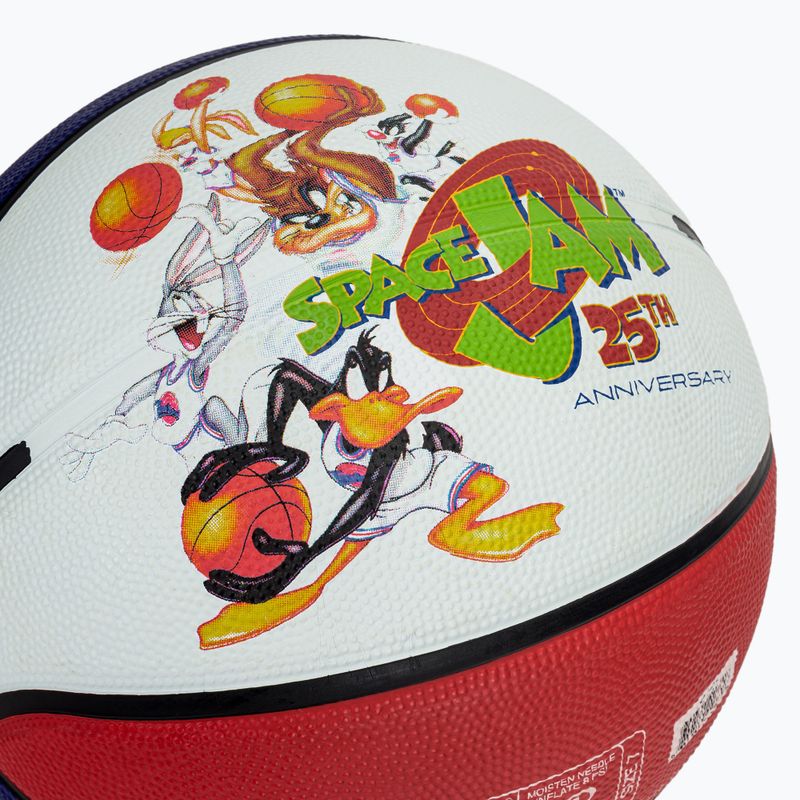 Kosárlabda Spalding Space Jam Tune white/red/blue méret 7 4