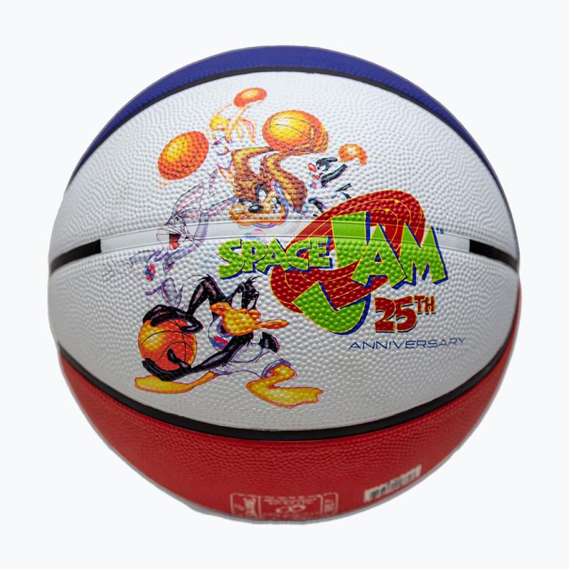 Kosárlabda Spalding Space Jam Tune white/red/blue méret 7 2