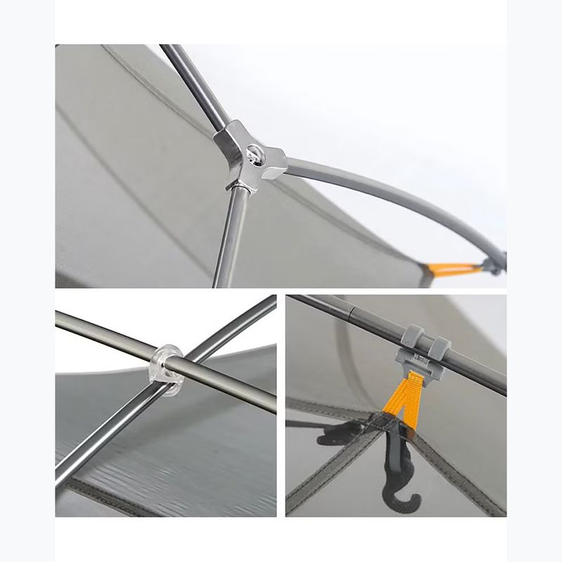 Túrasátor 2-osobowy Naturehike Mongar 2 light grey/dark green 4