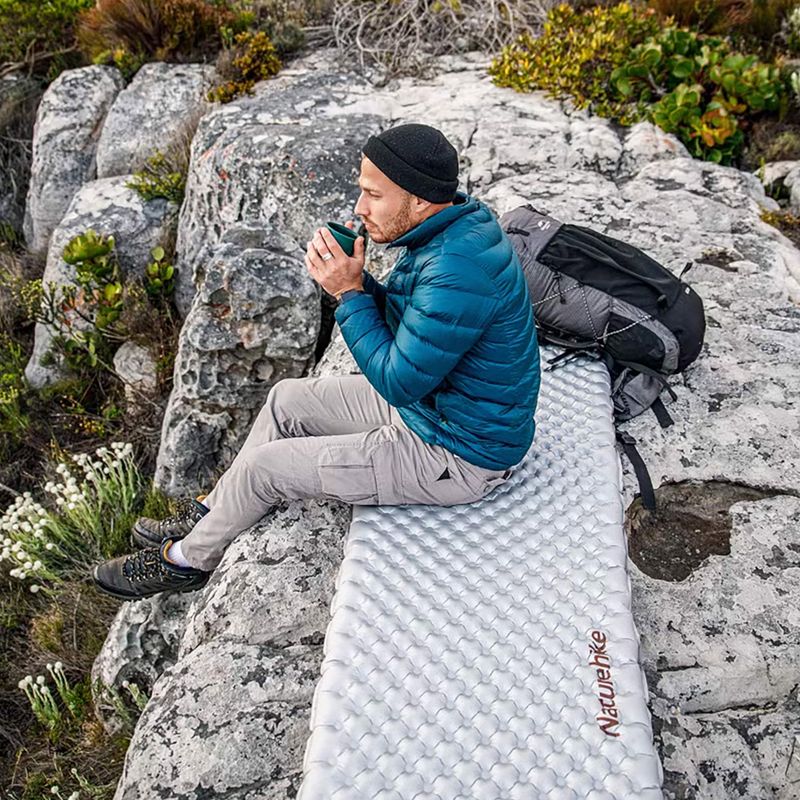 Felfújható matrac Naturehike Ultralight Square Standard R 5.8 silver 3