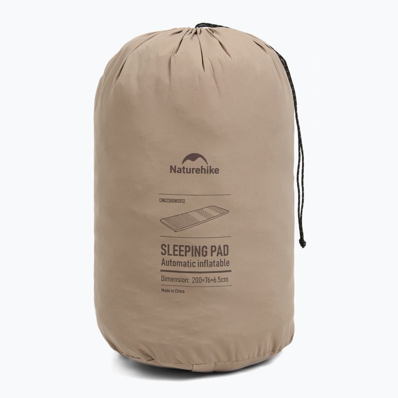 Önfelfújós matrac Naturehike Featherbone Single Large Wide brown 8