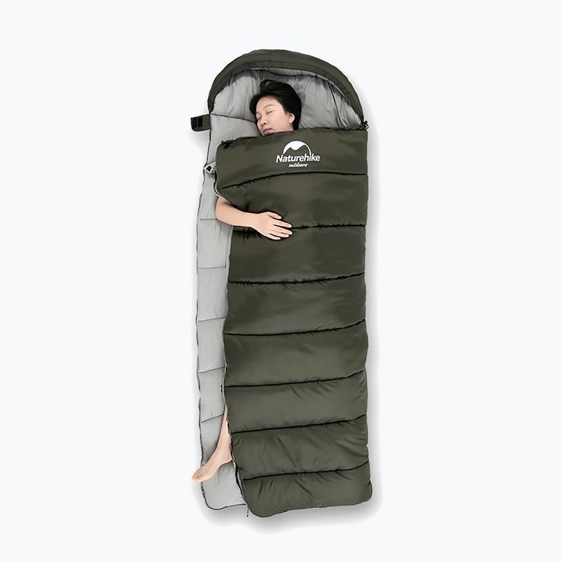 Hálózsák Naturehike U250 army green 5