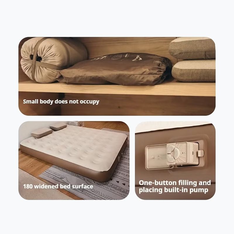 Felfújható matrac Naturehike Chenjing Single brown 4