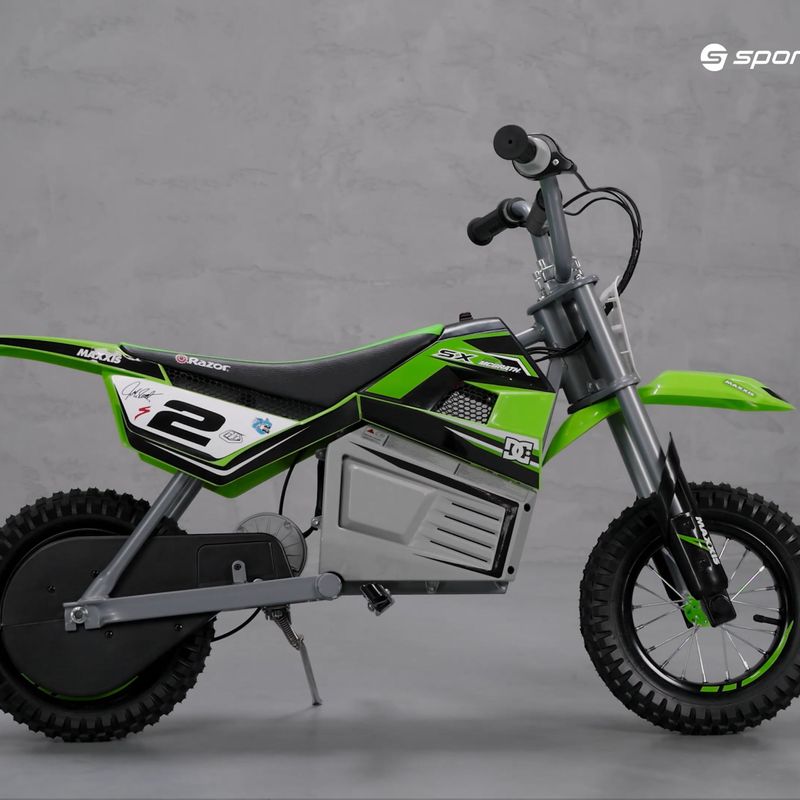 Elektromos gyermek motorkerékpár Razor SX350 Dirt Rocket McGrath zöld 15173834 9
