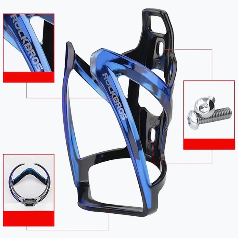Kulacstartó Rockbros 31210007 Water Bottle Holder black/blue 3