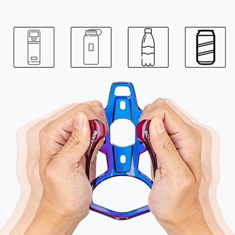 Kulacstartó Rockbros 31210007 Water Bottle Holder blue/purple 4
