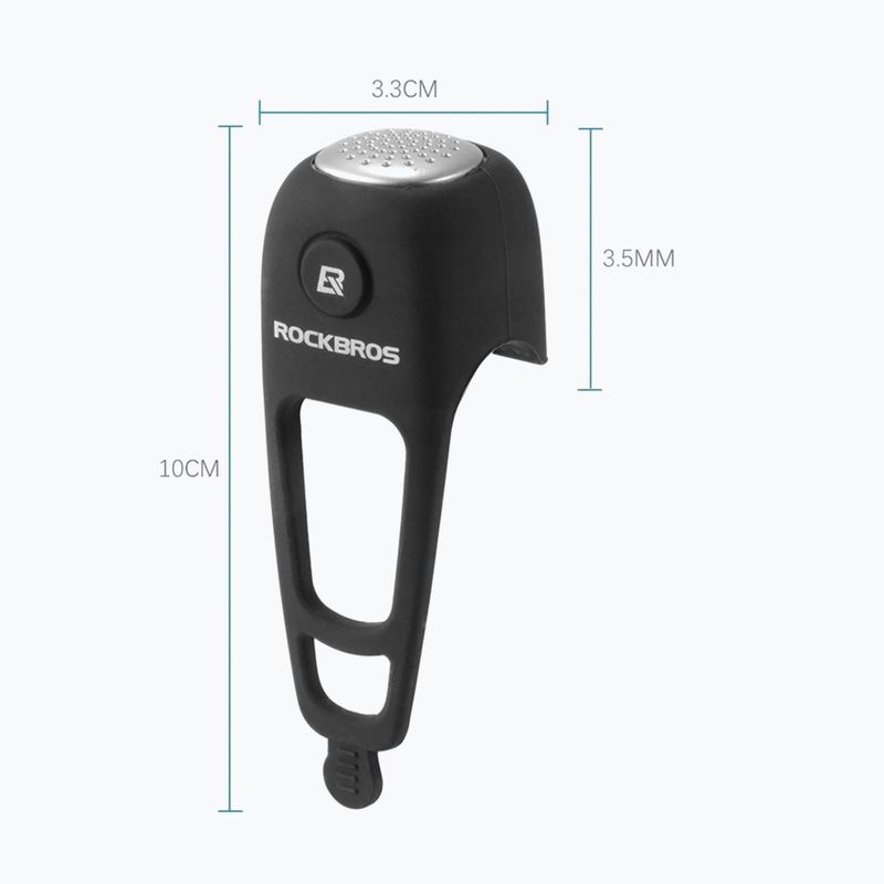 Kerékpárcsengő Rockbros CB1709BK Electric Bell black 5