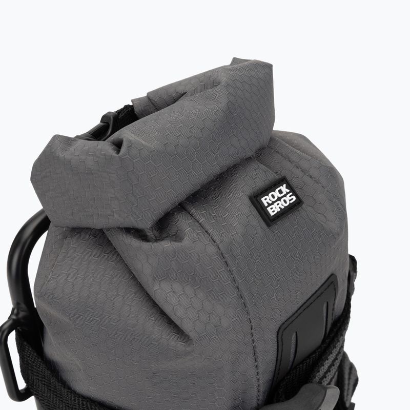 Táska és kerékpár táska villához Rockbros Front Fork Rack+Fork Bag grey/black 5