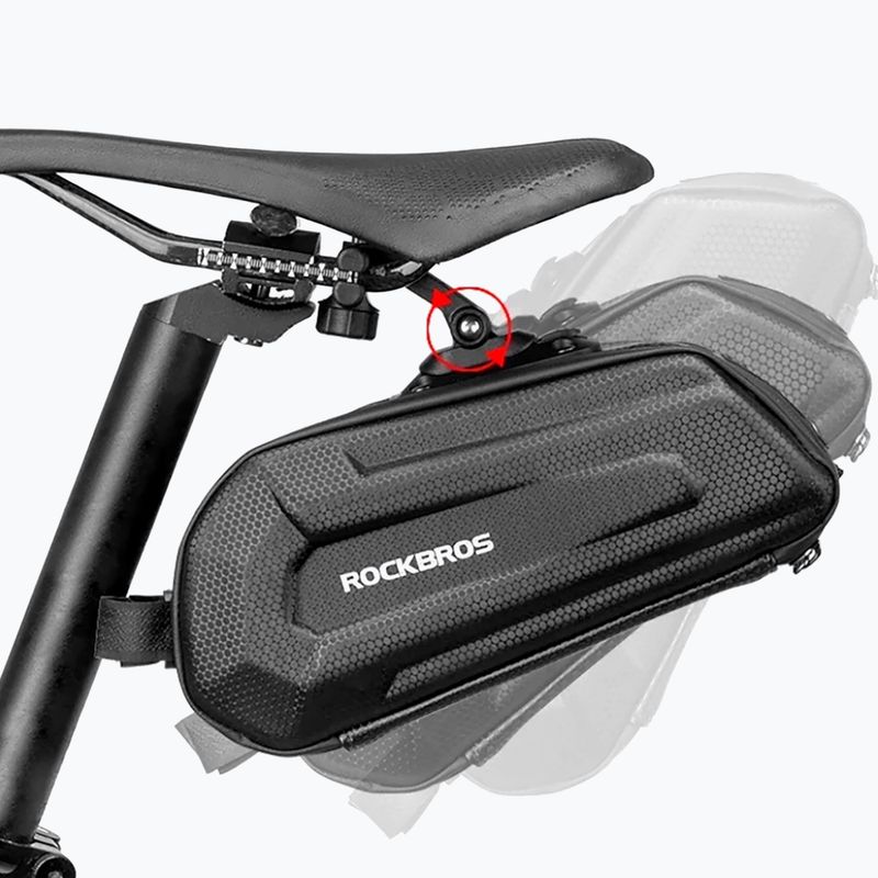 Nyereg alatti kerékpáros táska Rockbros B69 Bike Saddle Bag black 4