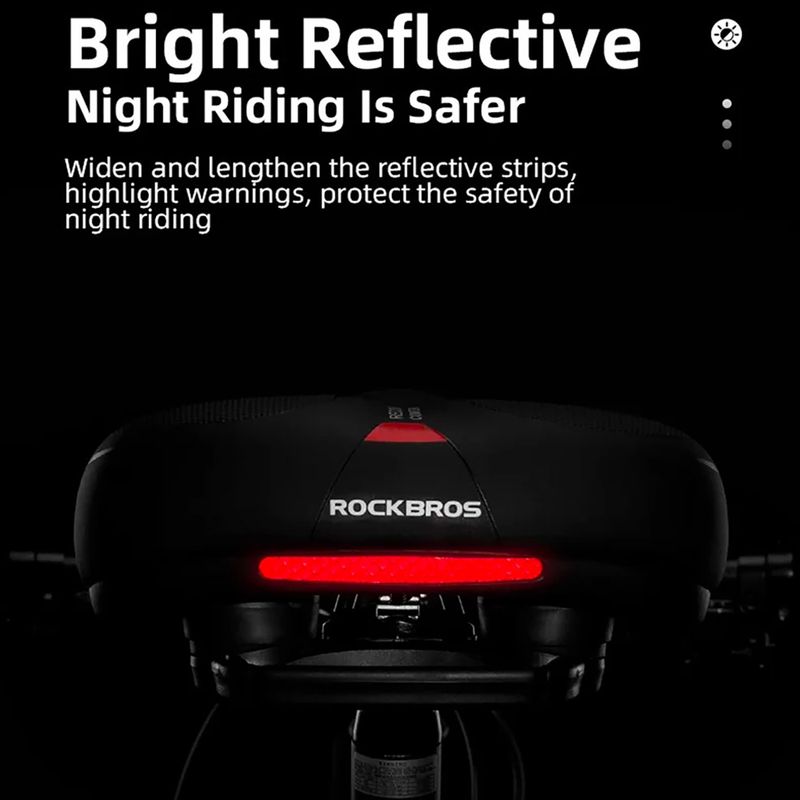 Kerékpáros nyereg Rockbros AQ-6090 black/red 6