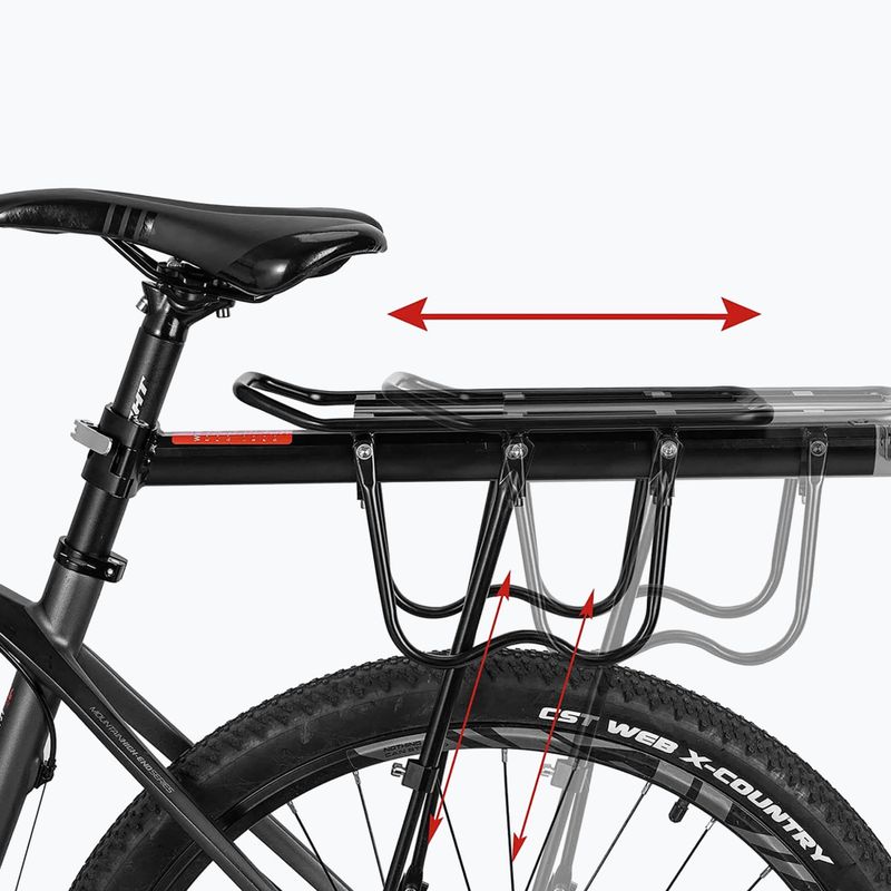 Kerékpáros csomagtartó Rockbros HJ1009 Bike Rear Rack black 4