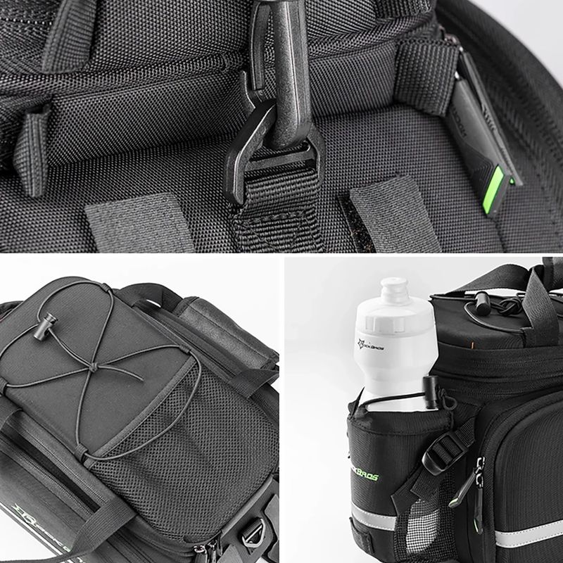 Biciklitáska csomagtartóra Rockbros A6-03BK Bicycle Pannier Bag black 3