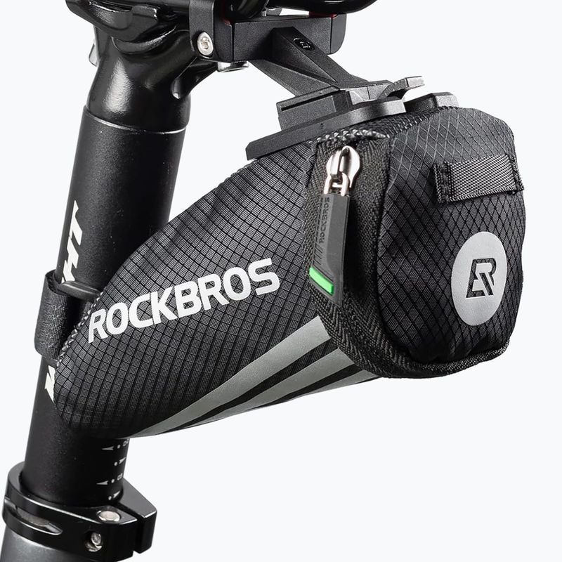Nyereg alatti kerékpáros táska Rockbros C28BK Bike Saddle Bag black 2