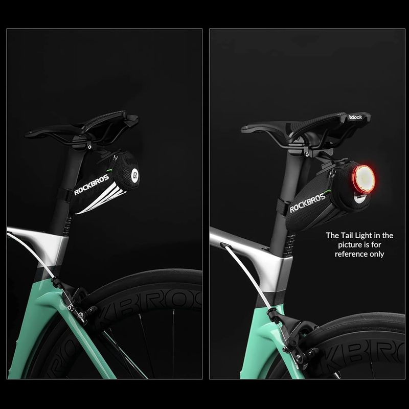 Nyereg alatti kerékpáros táska Rockbros C28BK Bike Saddle Bag black 5