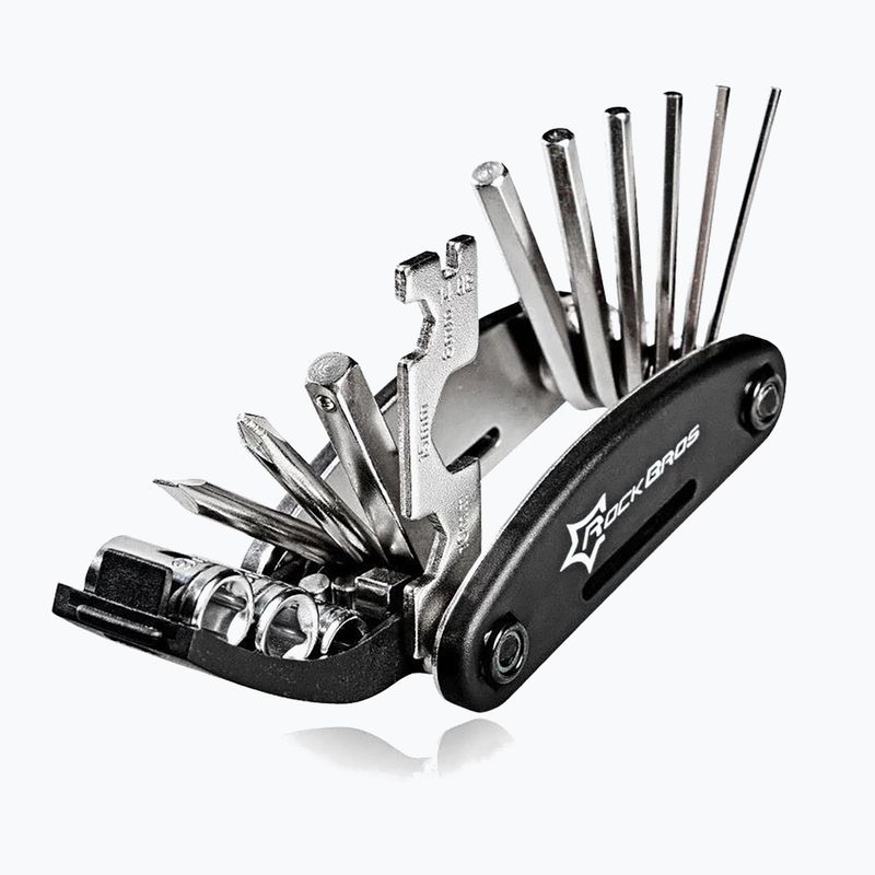 Kerékpárkulcs Rockbros GJ1601 Repair Tool 16in1 black/silver 3