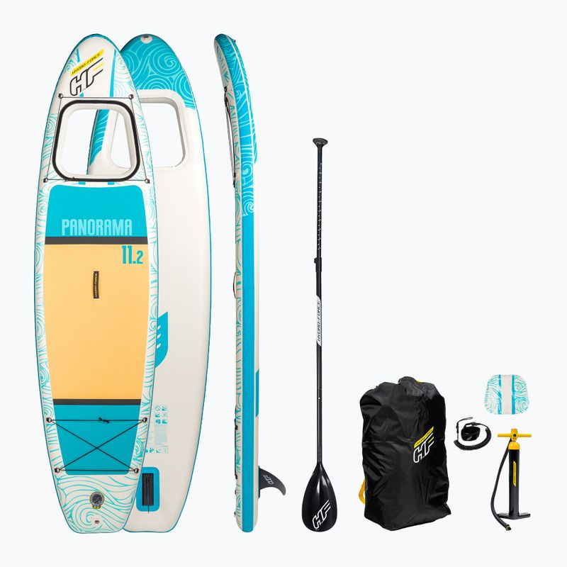 SUP deszka HYDRO-FORCE Panorama 11'2''x35''x6'' fehér-kék 65363