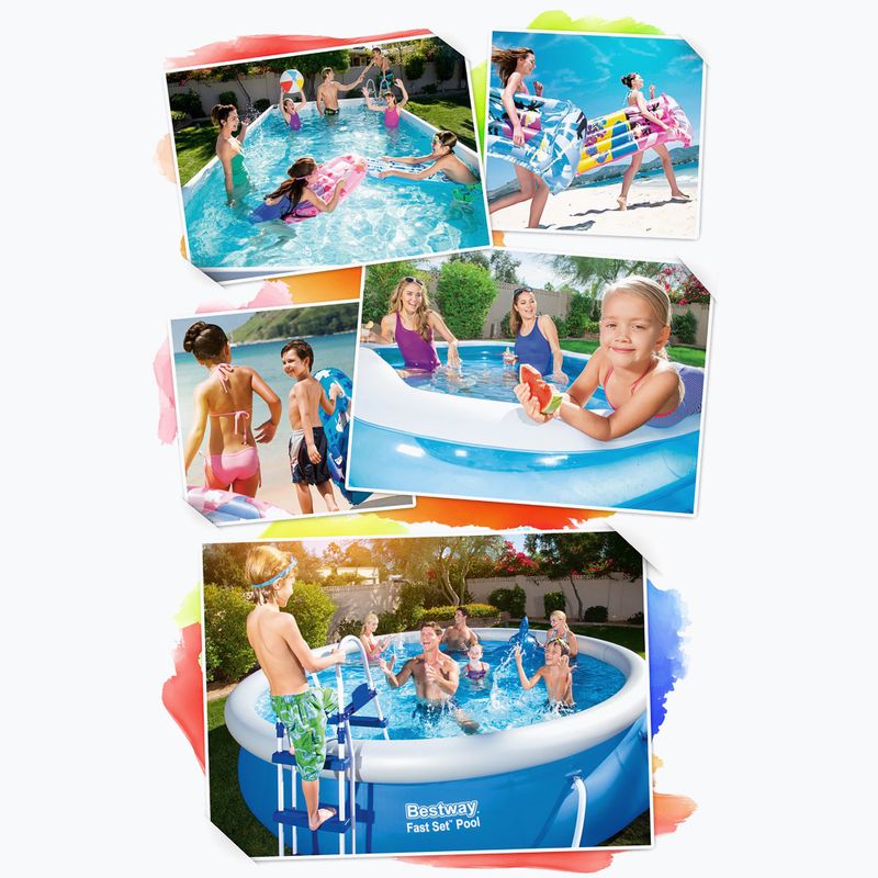 Fémvázas medence Bestway Power Steel Swim Vista Series Oval Pool Set 427x250 cm szürke 13