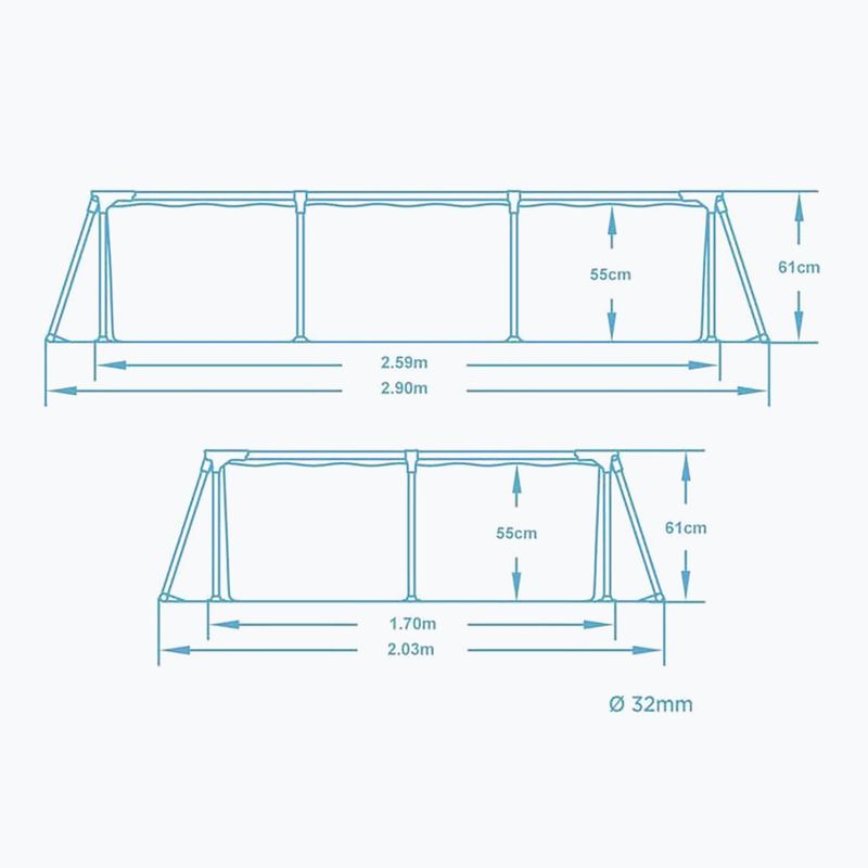 Fémvázas medence Bestway Steel Pro Pool 259 cm kék 5